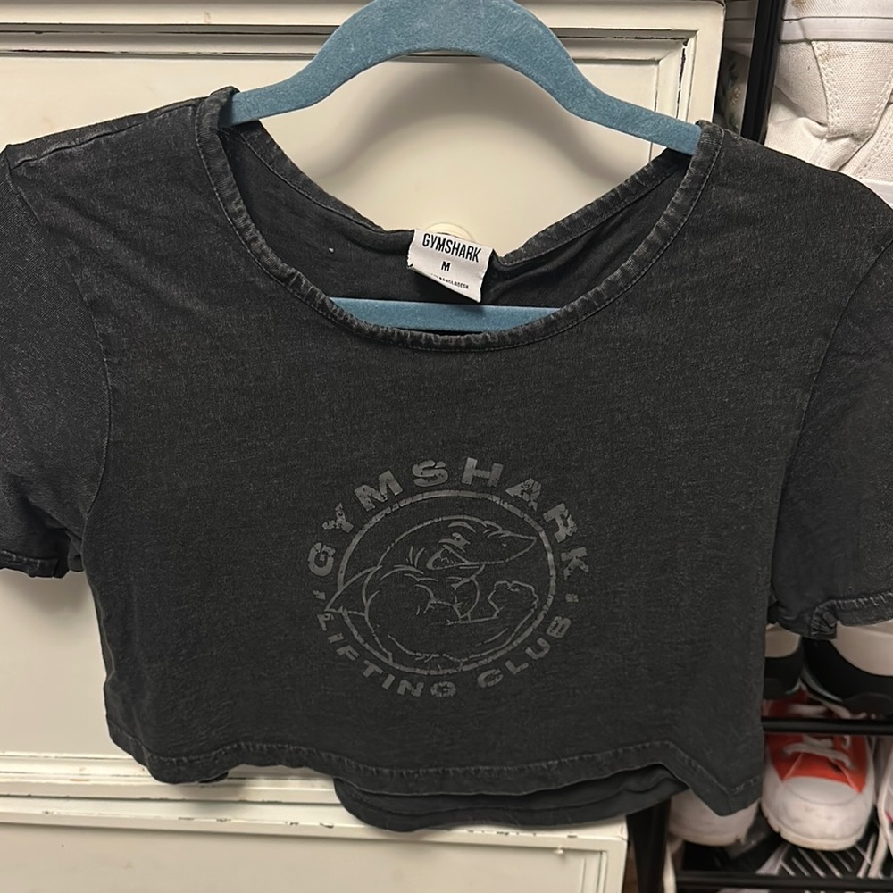 Gymshark Black Cropped T-Shirt